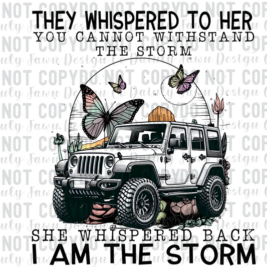 I Am The Storm- White Digital
