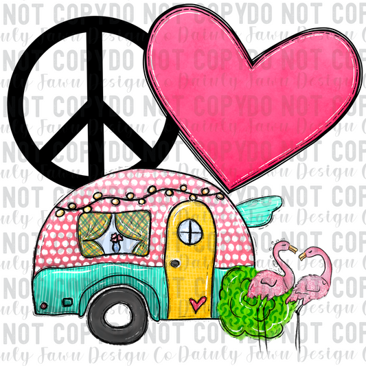 Peace Love Camping Digital